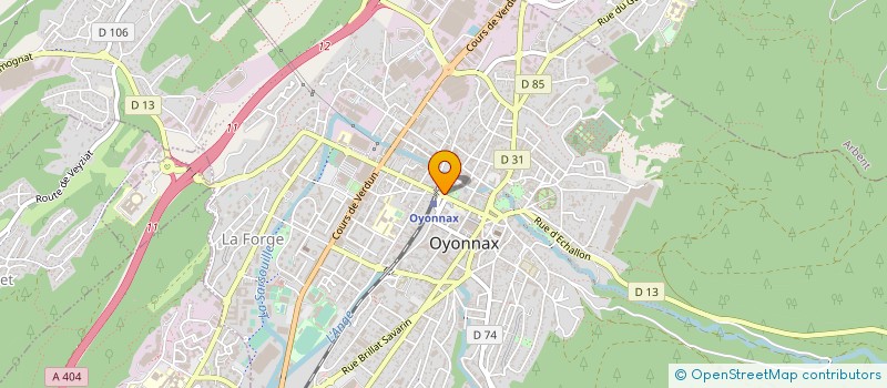 localisation de l'entreprise KABELS S.A.S à OYONNAX