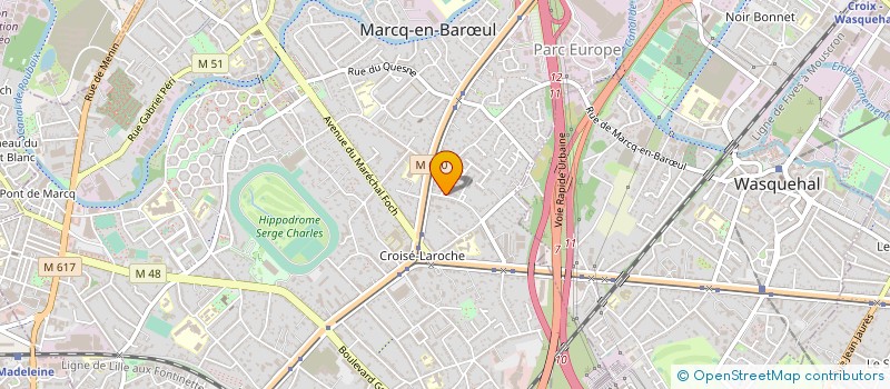 localisation de l'entreprise KABHAZ à MARCQ-EN-BARŒUL