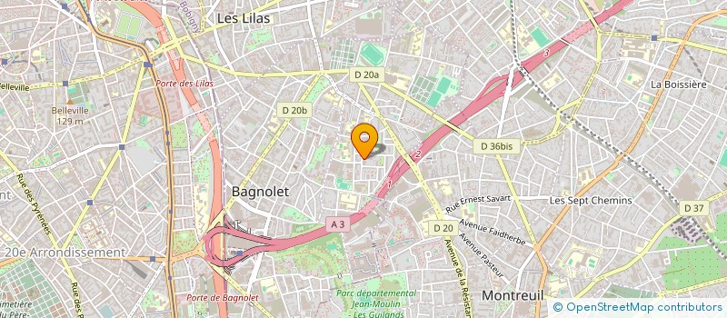 localisation de l'entreprise KABOD  BAGNOLET