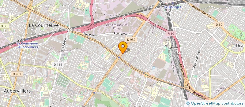 localisation de l'entreprise KABOOS à LA COURNEUVE