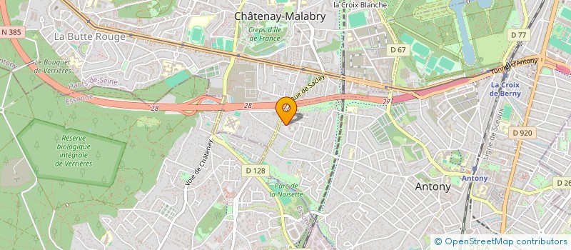 localisation de l'entreprise KAC 92 à ANTONY