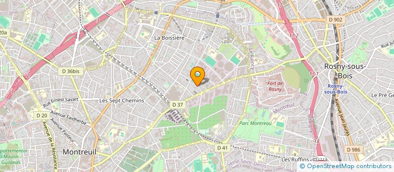 localisation de l'entreprise KACHETEL ET FILS à MONTREUIL