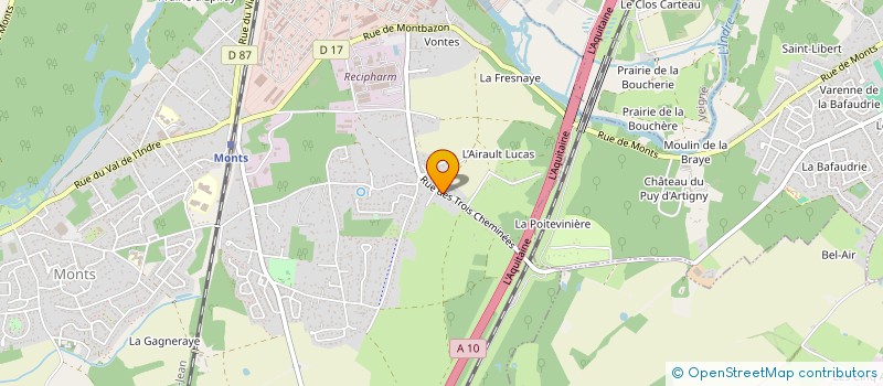 localisation de l'entreprise KACHOU  MONTS