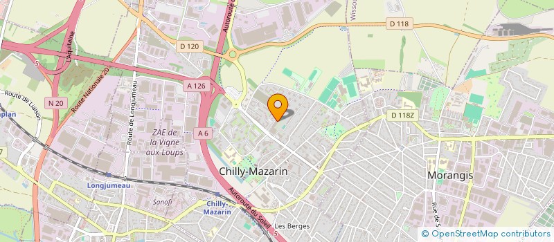 localisation de l'entreprise KACIMY INVEST à CHILLY-MAZARIN