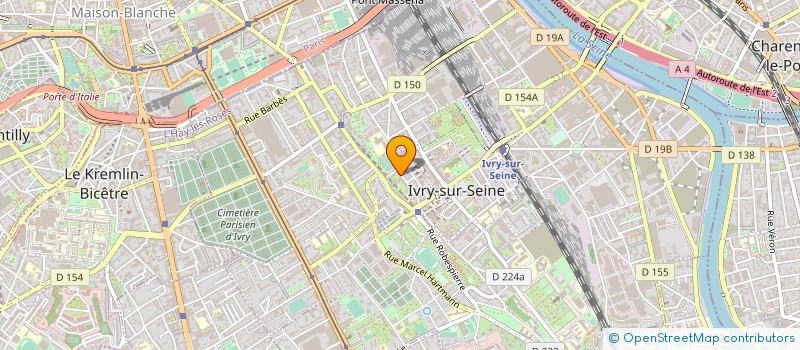 localisation de l'entreprise KACITEL à IVRY-SUR-SEINE