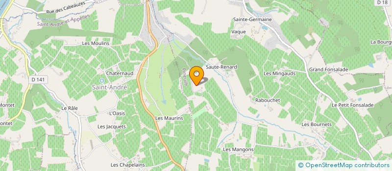 localisation de l'entreprise KACKI PRODUCTION  PINEUILH