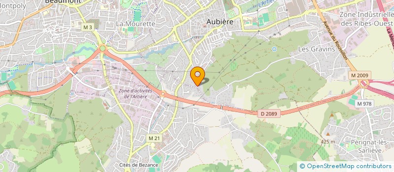 localisation de l'entreprise KACOM  AUBIERE