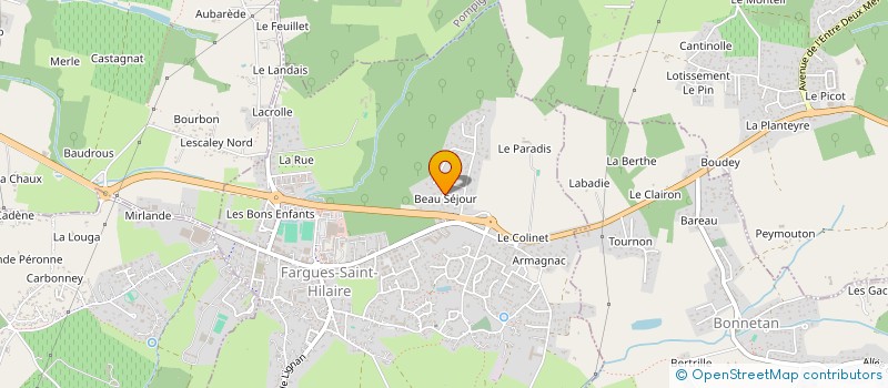 localisation de l'entreprise KACYAU  FARGUES-SAINT-HILAIRE
