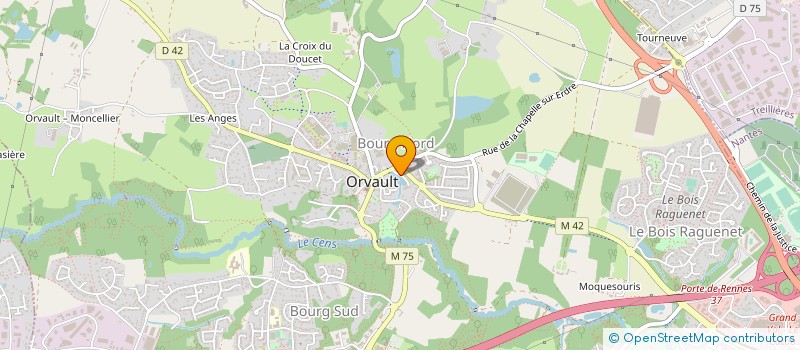 localisation de l'entreprise KACYMA à ORVAULT