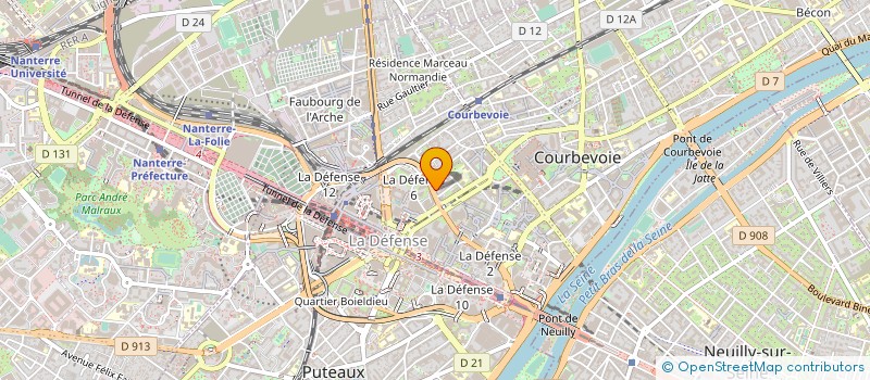 localisation de l'entreprise KAD' AUTO à COURBEVOIE
