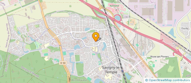 localisation de l'entreprise KAD CONSULTING  SAVIGNY-LE-TEMPLE