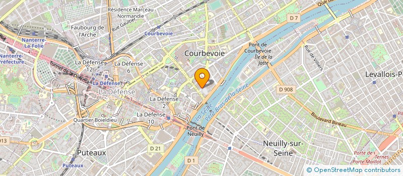 localisation de l'entreprise KAD INTERNATIONAL à COURBEVOIE