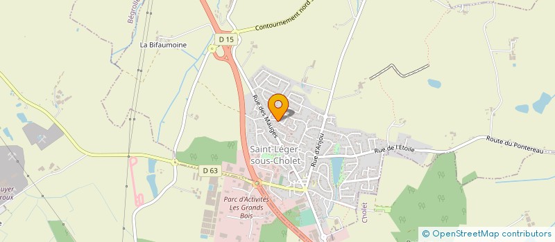 localisation de l'entreprise KAD OPTIC à SAINT-LEGER-SOUS-CHOLET