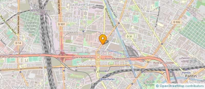 localisation de l'entreprise KADA DISTRIBUTION  AUBERVILLIERS