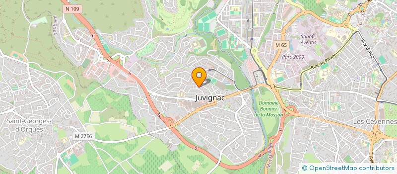 localisation de l'entreprise KADANSE à JUVIGNAC