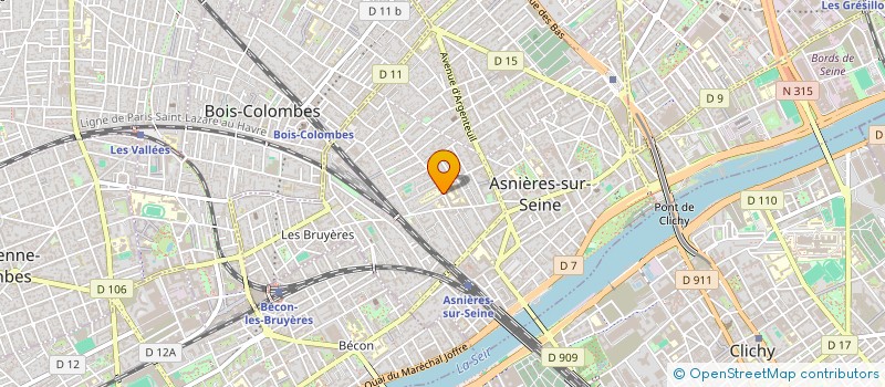 localisation de l'entreprise KADATA à ASNIERES-SUR-SEINE