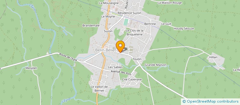 localisation de l'entreprise KADEAU  BELIN-BELIET