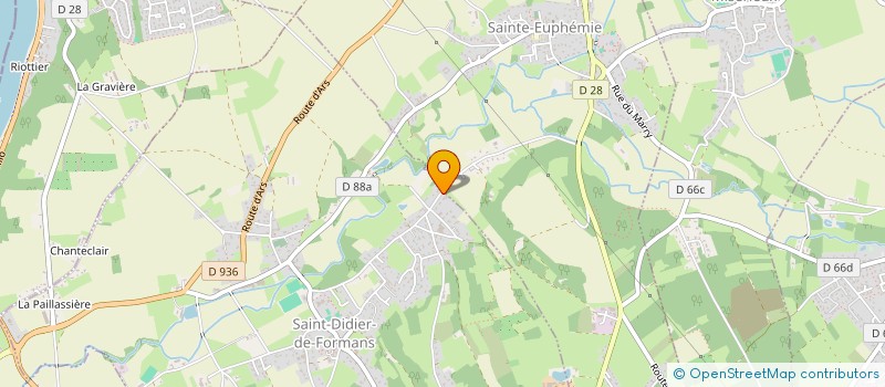 localisation de l'entreprise KADEIS à SAINT-DIDIER-DE-FORMANS