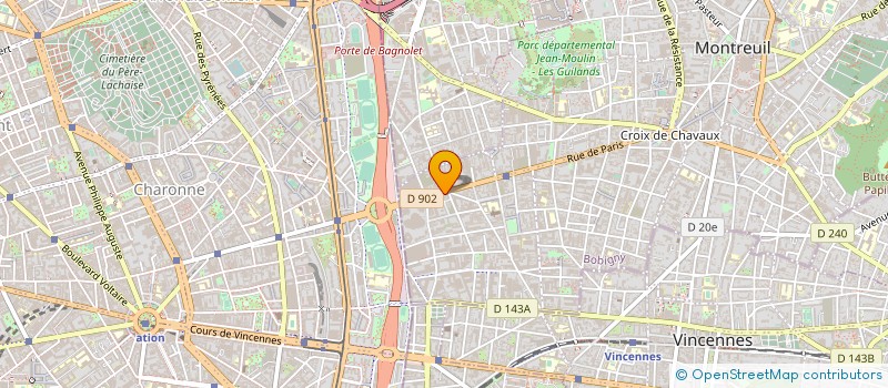 localisation de l'entreprise KADER à MONTREUIL