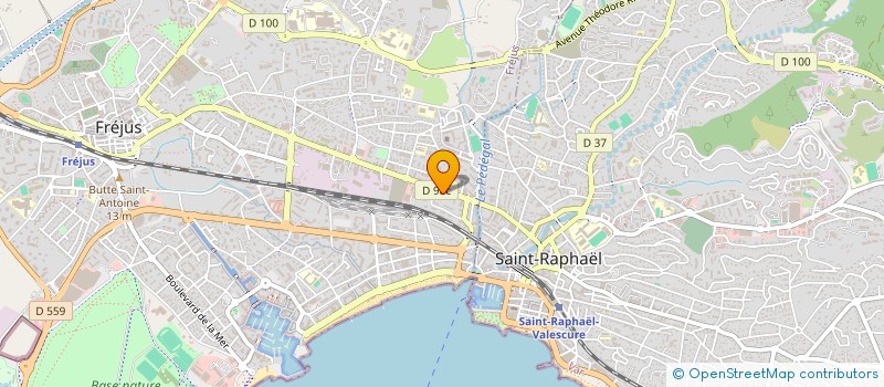 localisation de l'entreprise KADER COIFFURE à FREJUS