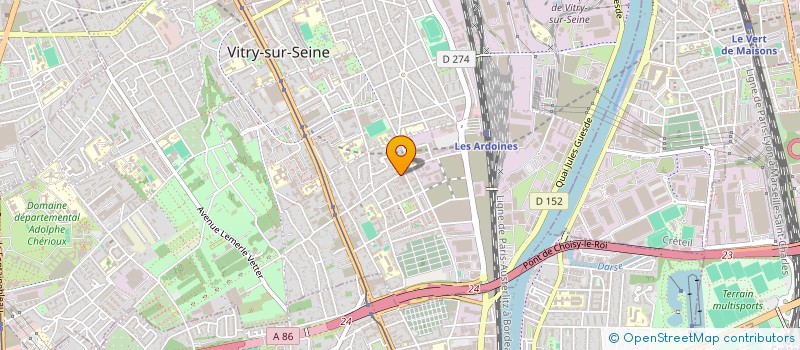 localisation de l'entreprise KADER LAVERIE à VITRY-SUR-SEINE