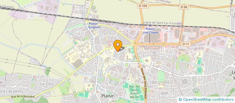 localisation de l'entreprise KADHARELEC à PLAISIR
