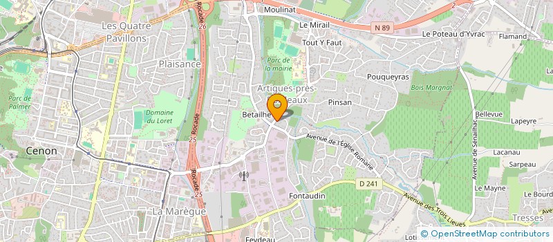 localisation de l'entreprise KADIS  ARTIGUES-PRES-BORDEAUX