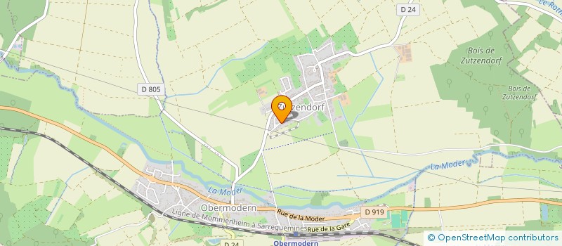 localisation de l'entreprise KADO  OBERMODERN-ZUTZENDORF