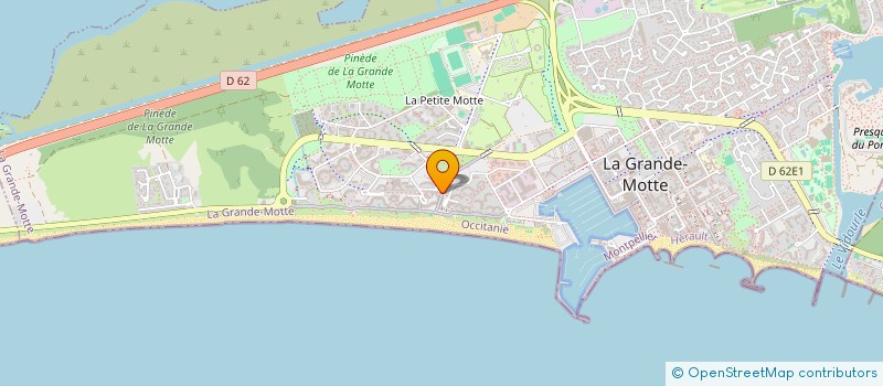 localisation de l'entreprise KADO&SOUVENIRS  LA GRANDE-MOTTE