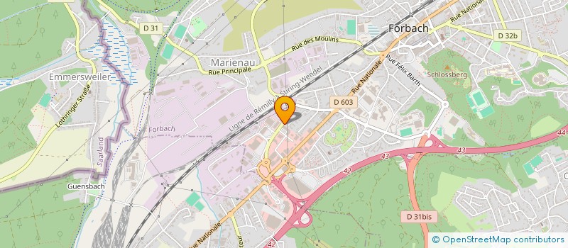 localisation de l'entreprise KADOLCE  FORBACH