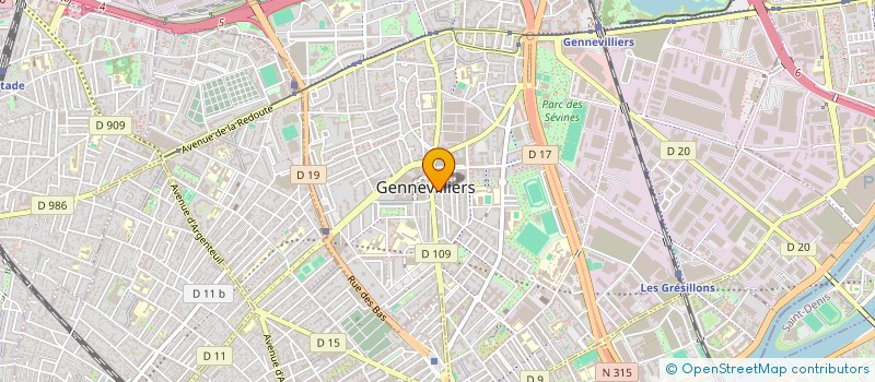 localisation de l'entreprise KADRI à GENNEVILLIERS