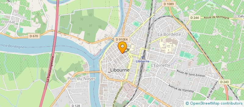 localisation de l'entreprise KADRILAINE  LIBOURNE