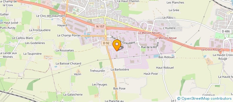 localisation de l'entreprise KAECIA à NOYAL-SUR-VILAINE