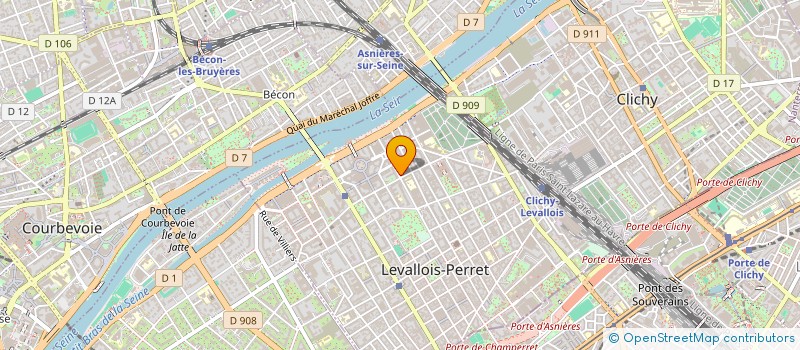 localisation de l'entreprise KAEF IMMEUBLES à LEVALLOIS-PERRET