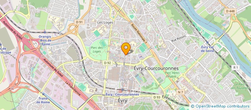 localisation de l'entreprise KAELYNA TRANSPORT à EVRY-COURCOURONNES