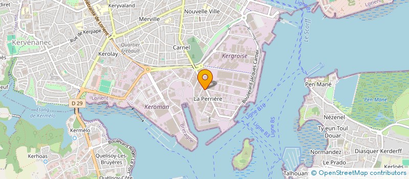 localisation de l'entreprise KAELYS à LORIENT