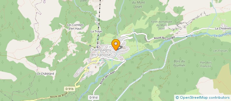 localisation de l'entreprise KAEREL GROUP  CHAMPAGNY-EN-VANOISE