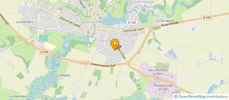 localisation de l'entreprise KAF  TALMONT-SAINT-HILAIRE