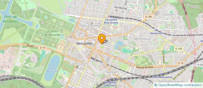 localisation de l'entreprise KAF à VERSAILLES