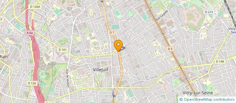 localisation de l'entreprise KAF-AUTO à VILLEJUIF
