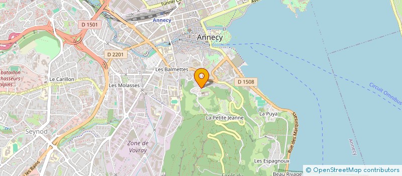 localisation de l'entreprise KAFE' O BEURRE à ANNECY