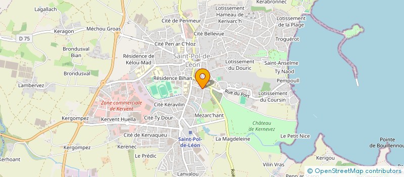 localisation de l'entreprise KAFEENN COURTAGE  SAINT-POL-DE-LEON