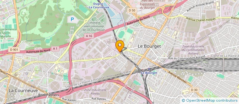 localisation de l'entreprise KAFO MARENA ET KERSIGNANE à LE BOURGET