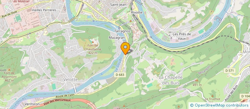 localisation de l'entreprise KAGEN à BESANCON