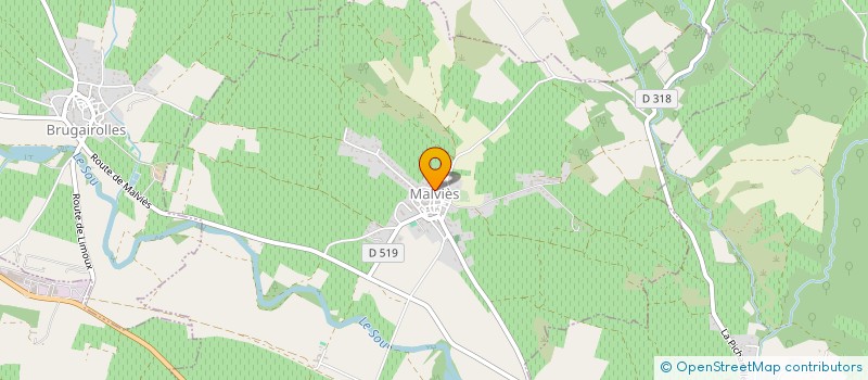 localisation de l'entreprise KAGITRANS  MALVIES