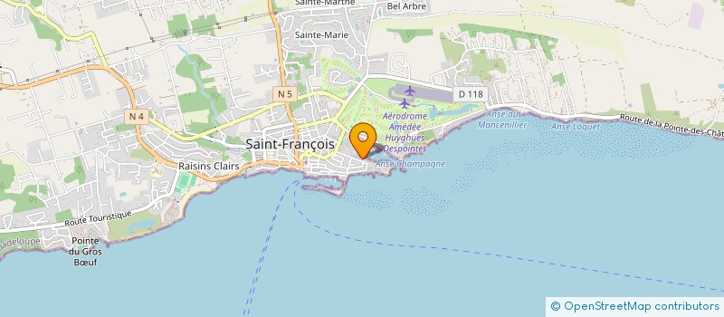 localisation de l'entreprise KAHOUANNE RESTAURATION  SAINT-FRANCOIS