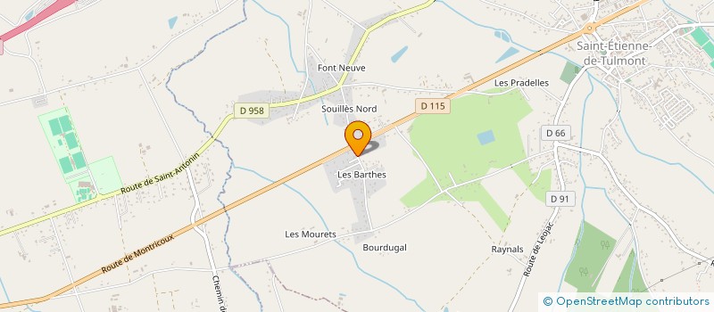 localisation de l'entreprise KAHTERAN TP à SAINT-ETIENNE-DE-TULMONT