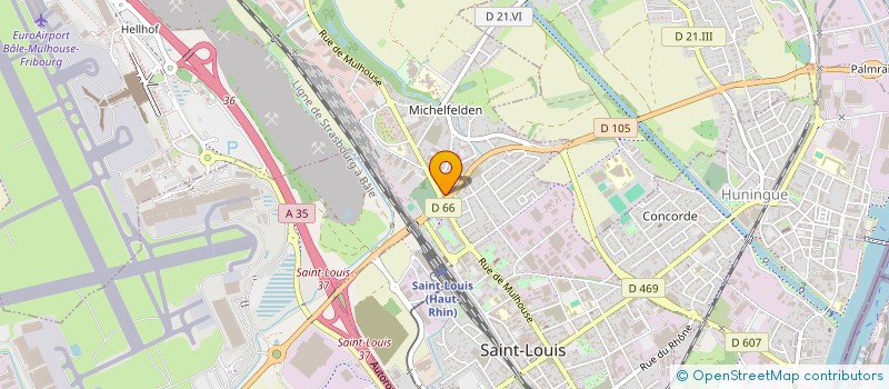 localisation de l'entreprise KAIFRAN AUTOMOBILES à SAINT-LOUIS