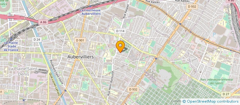 localisation de l'entreprise KAINDE  AUBERVILLIERS