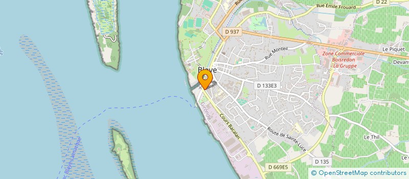 localisation de l'entreprise KAINRY WEAR à BLAYE